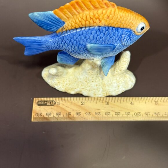 Vintage Silvestri Fish Sculpture 1980's-90s Nautical Home Decor Bathroom Accents - Picture 9 of 10